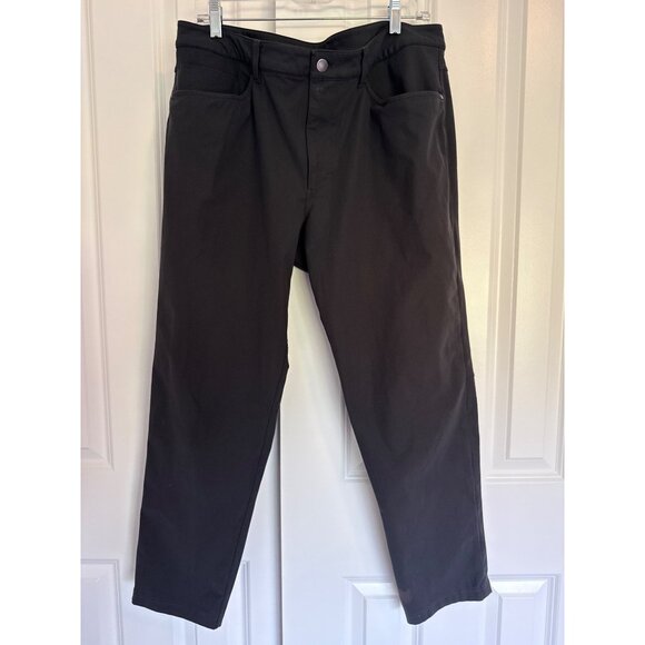 Lululemon size 36 ABC Slim-Fit Pant 34" *Warpstreme charcoal Grey - Picture 3 of 6